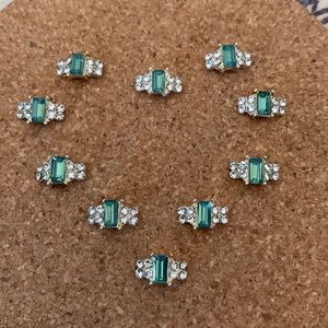Nail glam rhinestone jewelry 10 pieces